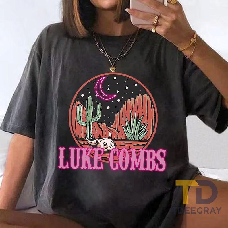 Retro Luke Combs T-shirt, Music Concert 2023 Shirt_11zon