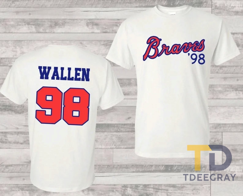 98 Braves glitter Tshirt Country Music Lover T-shirt 