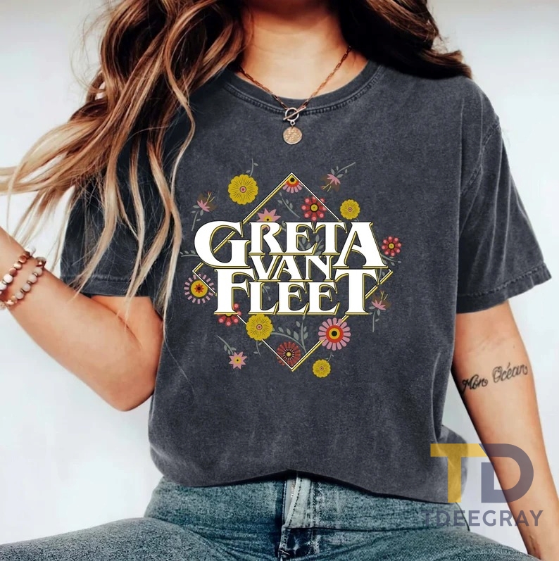 Greta Van Fleet Shirt, Dream In Gold Tour 2023 T-shirt