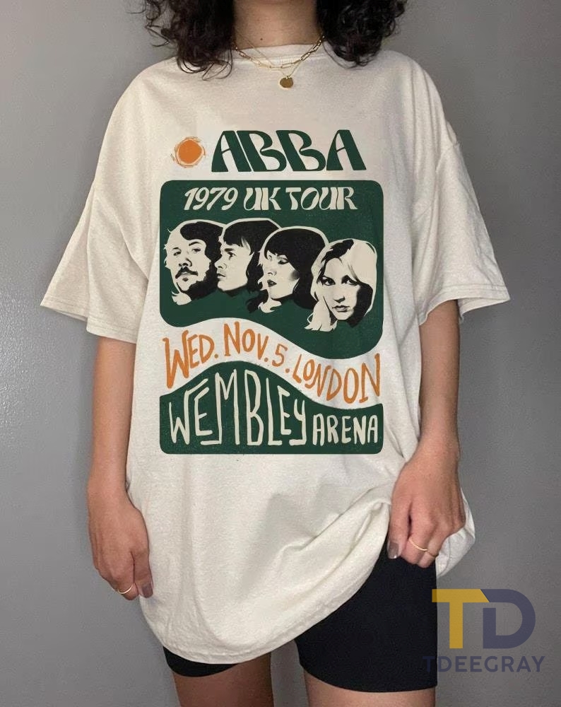 Retro A.BBA 1979 UK Tour Shirt, Vintage Shirt