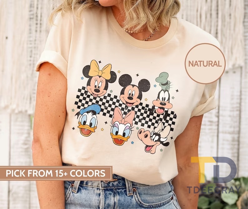 Retro Mickey And Friends Shirts, Disney Family 2023 Shirts