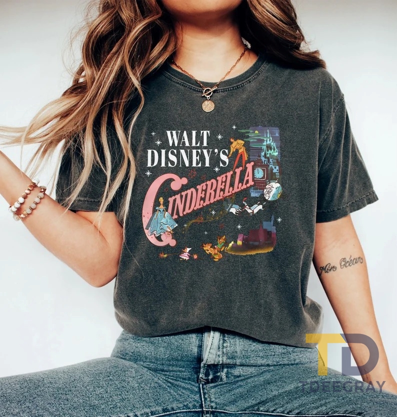 Vintage Cinderella Shirt, Walt Disney Princess Shirt - TDeegray