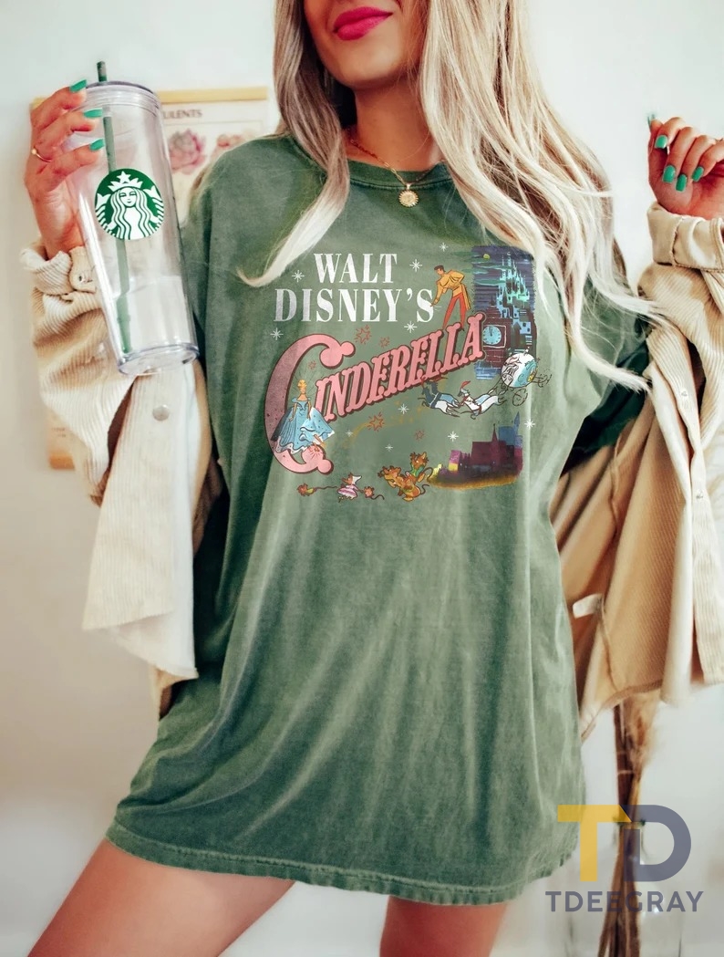 Vintage Cinderella Shirt, Walt Disney Princess Shirt - TDeegray