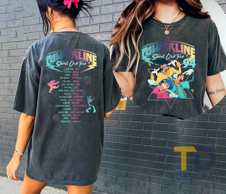 Vintage Disney Powerline Shirt, Powerline Stand Out Tour 2023 Shirt