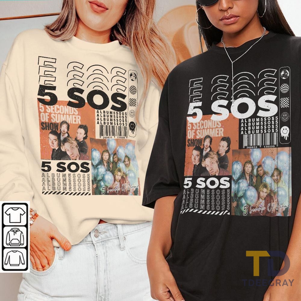 5 Seconds Of Summer Show T-Shirt, 5 SOS Album Shirt