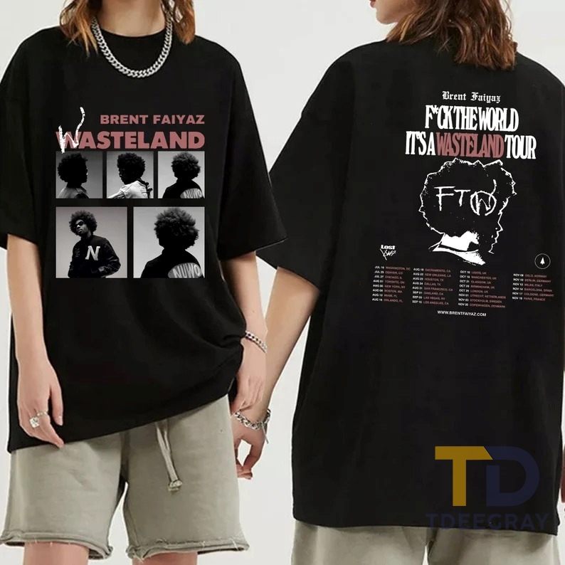 Brent Faiyaz It's A Wasteland Tour 2023 Shirt