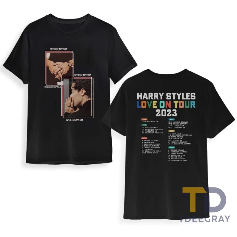 HOT Harry Styles Love On Tour 2023 World Tour T-Shirt, Harry Styles Concert Music Shirt
