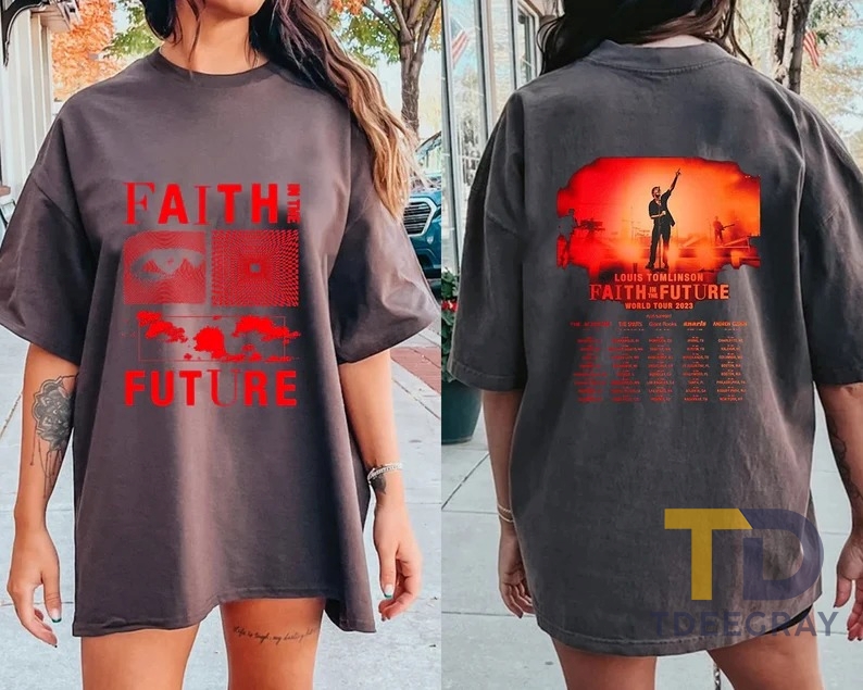 HOT Louis Tomlinson T-Shirt, Faith In The Future World Tour 2023 Shirt 1