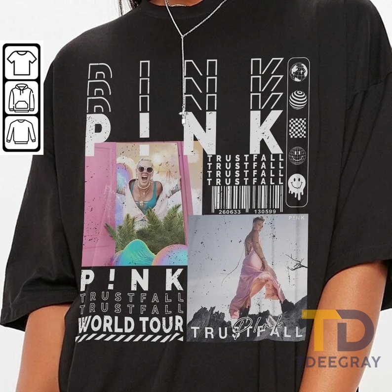 P!nk Music Shirt, P!nk Trustfall World Tour 2023 Shirt