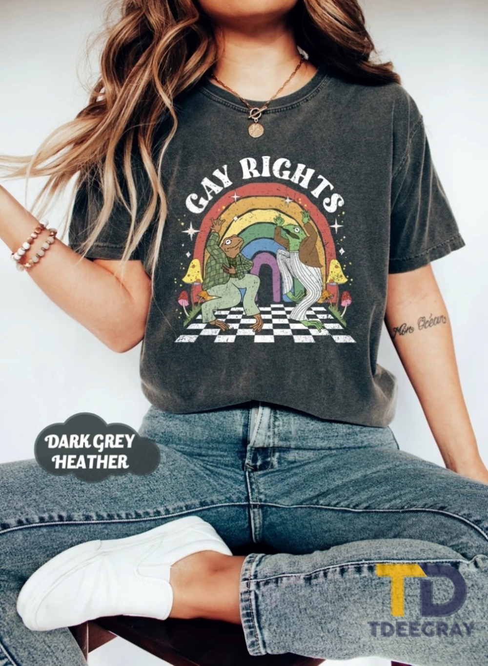 Frog & Toad Say Gay Rights Shirt Lgbt Rainbow Shirt - Tdeegray