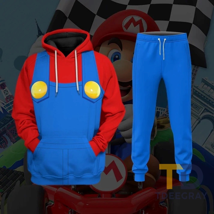 Mario 3D All Over Printed Custom Unisex Hoodie Apparel - TDEEGRAY