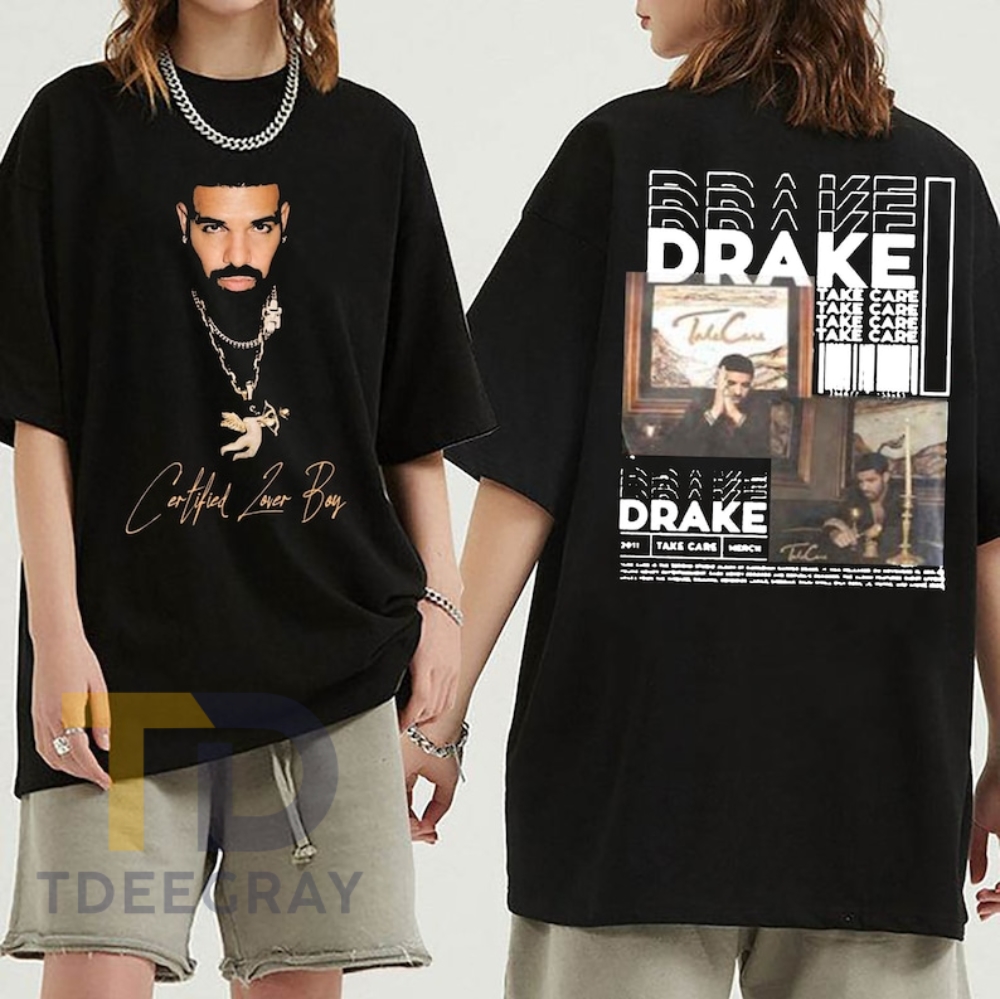 Double Sided Drake Shirt Gift For Fans, Drake Certified Lover Boy Shirt, Drake Rapper Shirt, Drake Tour Shirt, Drake Its All A Blur Tour 2023