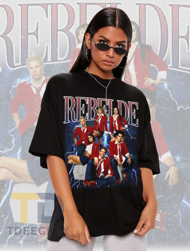 Limited Rebelde Shirt, Vintage 90s Graphic Tee, RBD Concert Shirt, Trending Shirt, Mexican Shirt Men, Rebelde Tshirt Gift for Man Woman