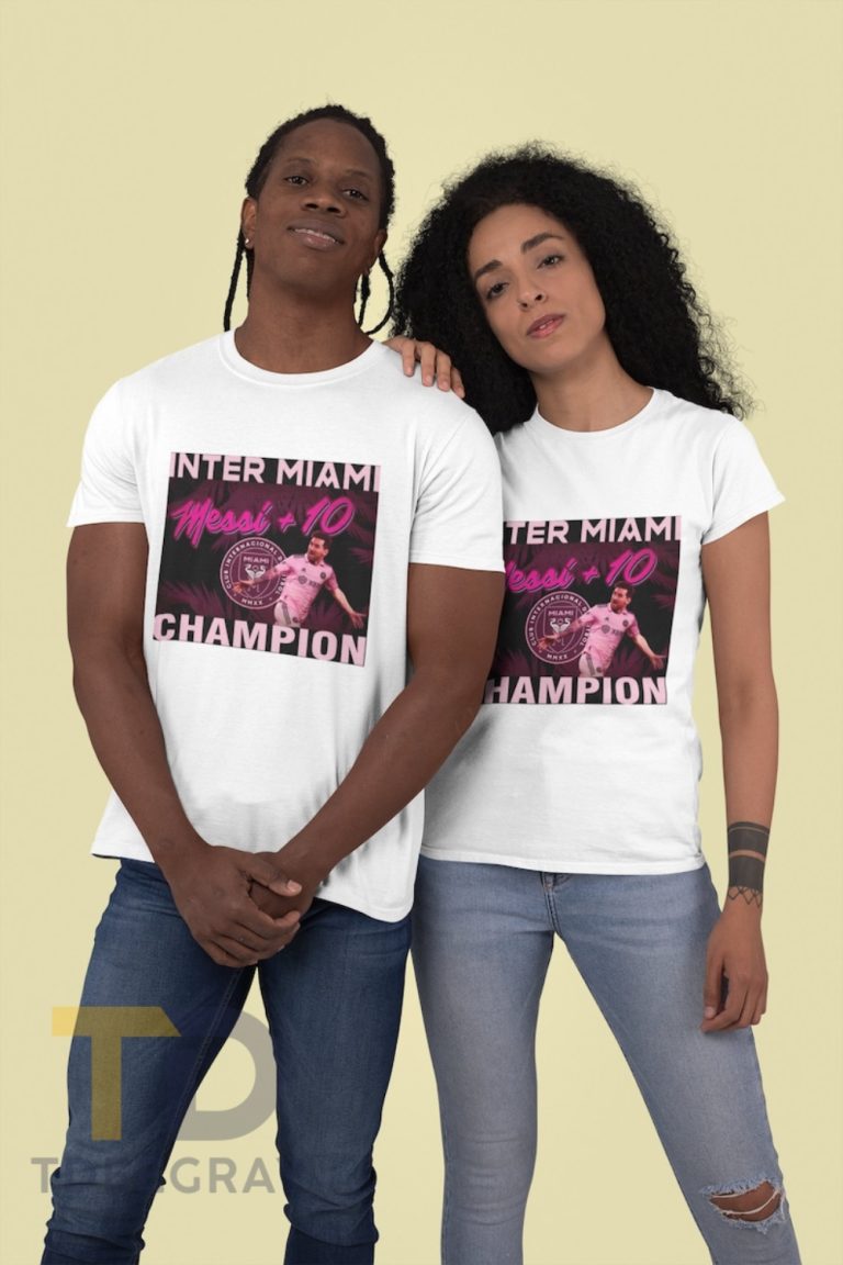 Original Lionel Messi Inter Miami Gift For Couple, Lionel Messi Inter Miami Leagues Cup Champions 2023 Shirt Sweatshirt, CF Inter Miami Tee 2023