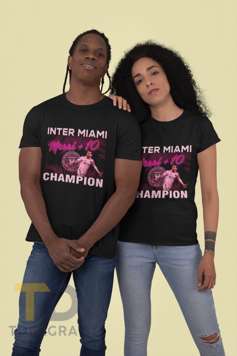 Original Lionel Messi Inter Miami Gift For Couple, Lionel Messi Inter Miami Leagues Cup Champions 2023 Shirt Sweatshirt, CF Inter Miami Tee 2023