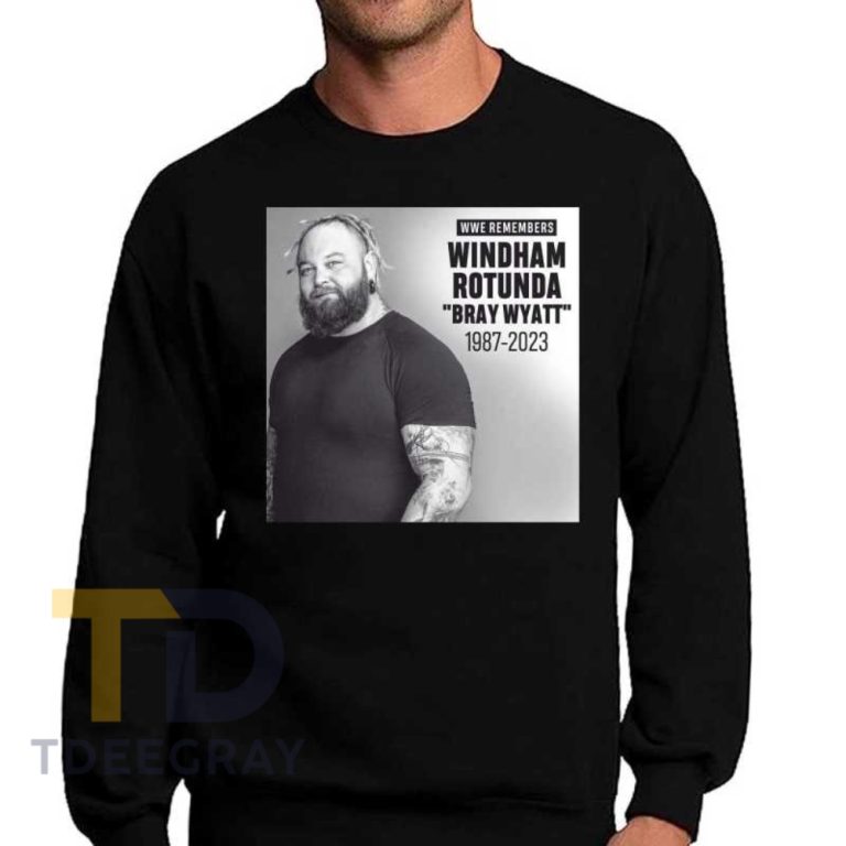 Rip Bray Wyatt 1987 2023 Hoodie Shirt Long Sleeve, WWE Bray Wyatt Death, R.I.P Bray Wyatt, Gift For Fans