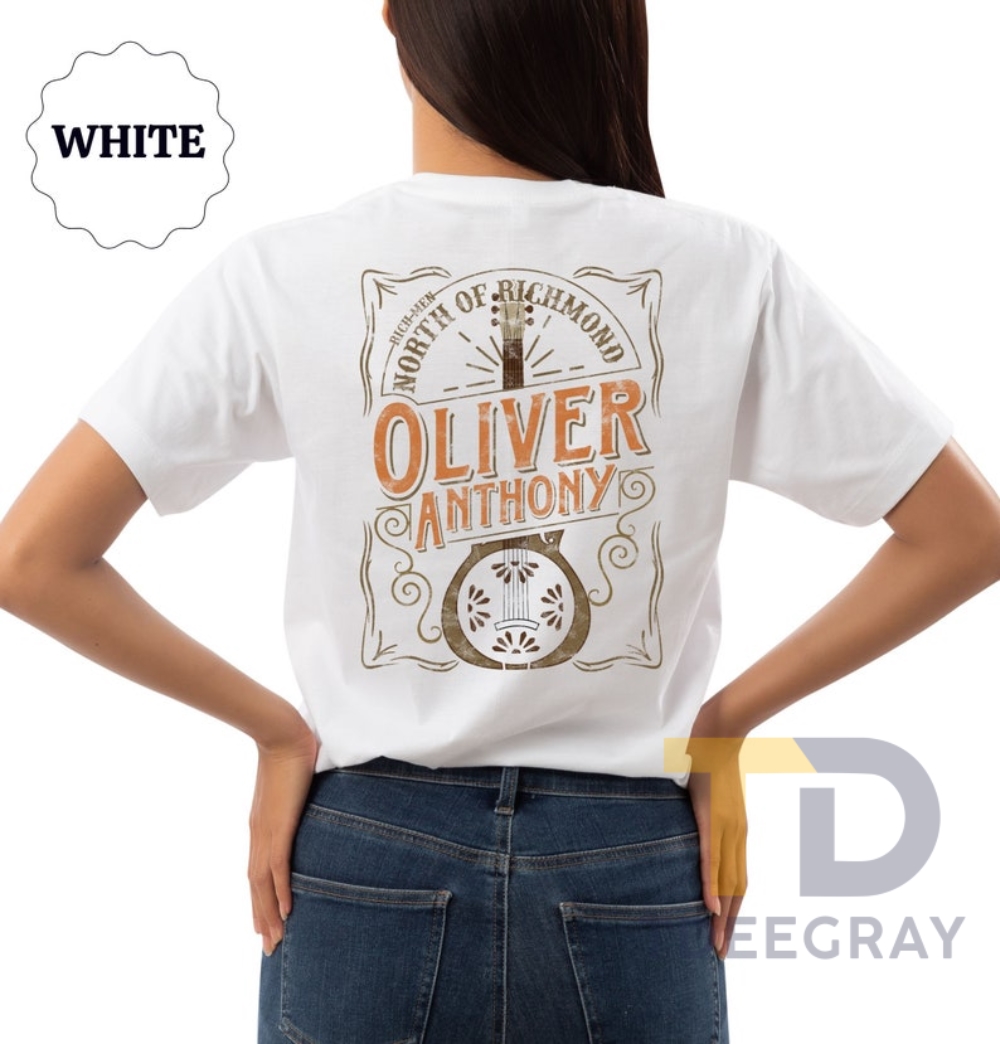 Trendy Rich Men North Of Richmond Shirts Backside Oliver Anthony Music America Shirt Blue Collar Shirts No.1 Hot Billboard Country Music Concert Shirts