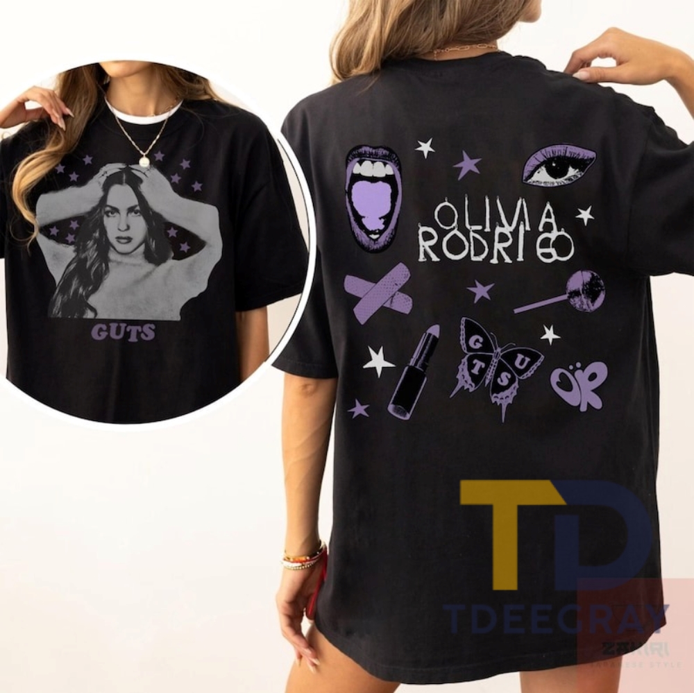 Double Sided Guts Album Olivia Tour Shirt Gift For Women Men Olivia Rodrigo Shirt Good 4 U Shirt