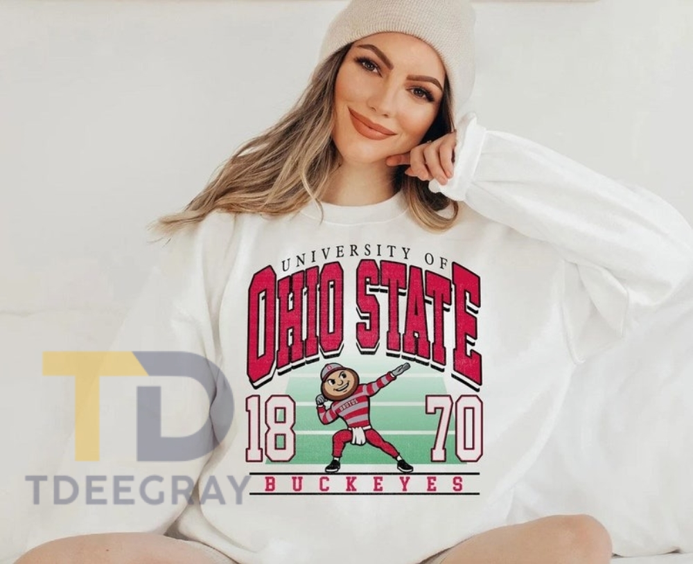Game Day Football Sweatshirt Gift For Him Her, Ohio State Football Shirt, Ohio State-Buckeyes Mascot Sweatshirt, College football Gift For Fans