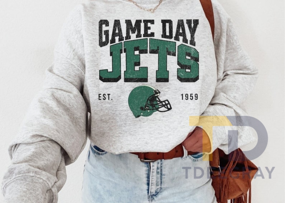 Game Day Jets Sweatshirt Game Day Sweatshirt Retro Jets 