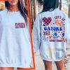 Retro Florida Gators Sweatshirt Double Sided, College Football Florida Gators Clothing