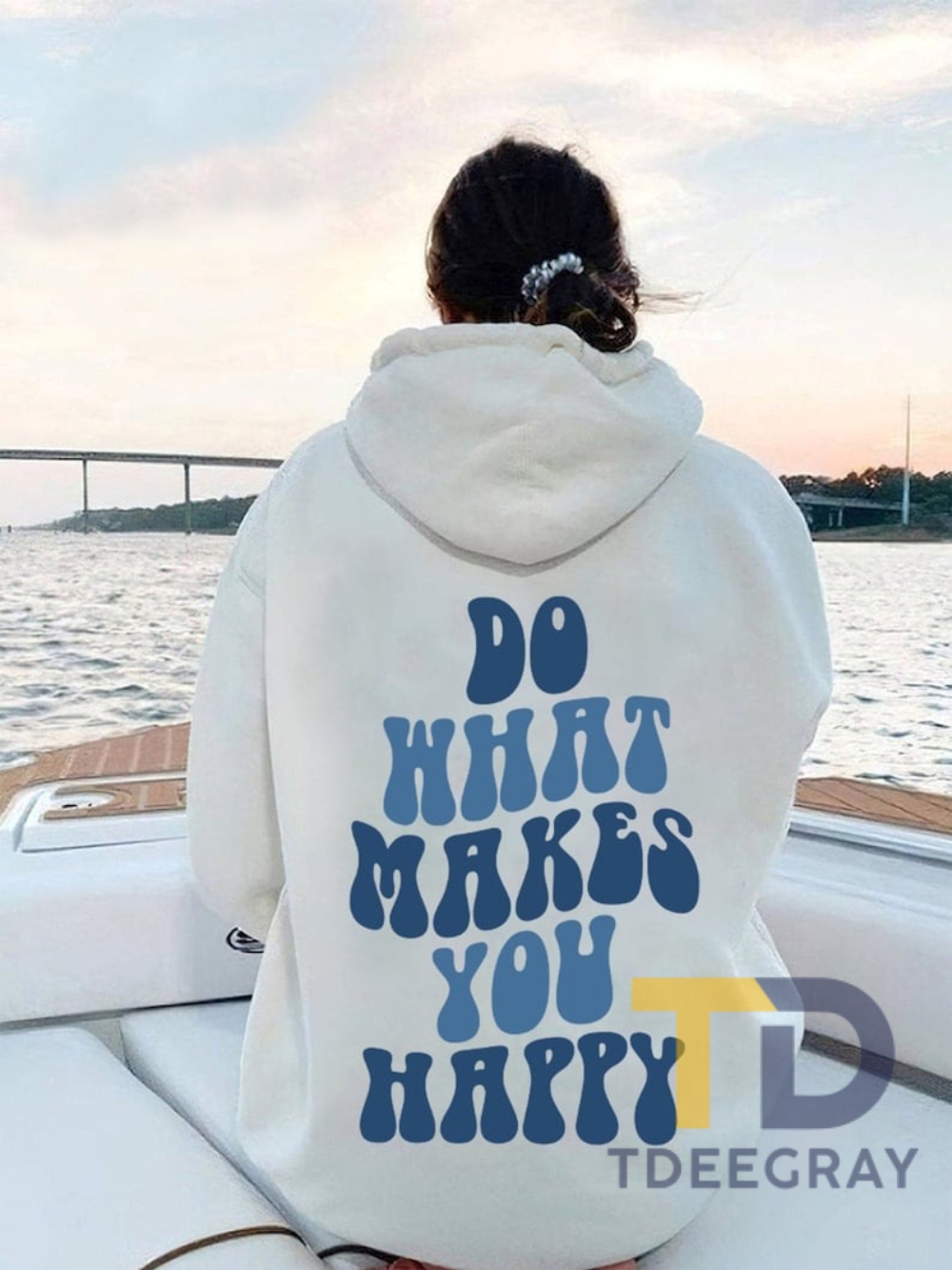 Trendy Hoodies With Words On The Back Do What Makes You Happy Aesthetic Sweatshirt Trendy Hoodie
