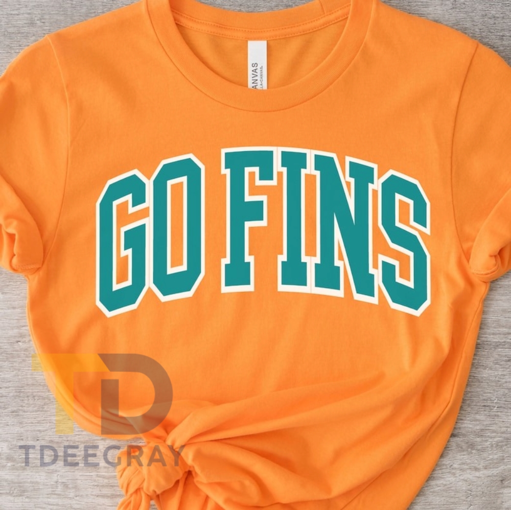 Miami Dolphins Go Fins Football T-Shirt