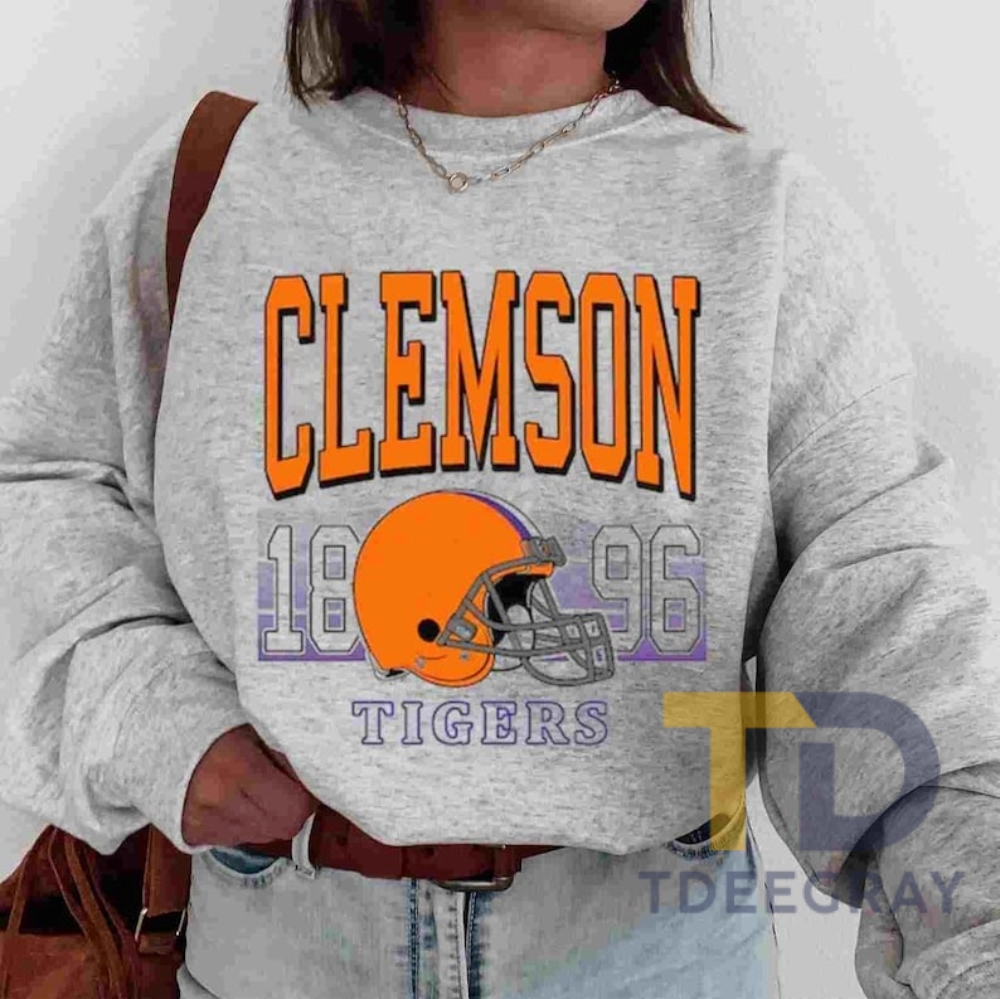 Vintage 90s Clemson Football Shirt, Clemson Sweatshirt, Football Tshirt, Clemson Tailgating, Clemson Game Day Shirt, NCAA Football Hoodie