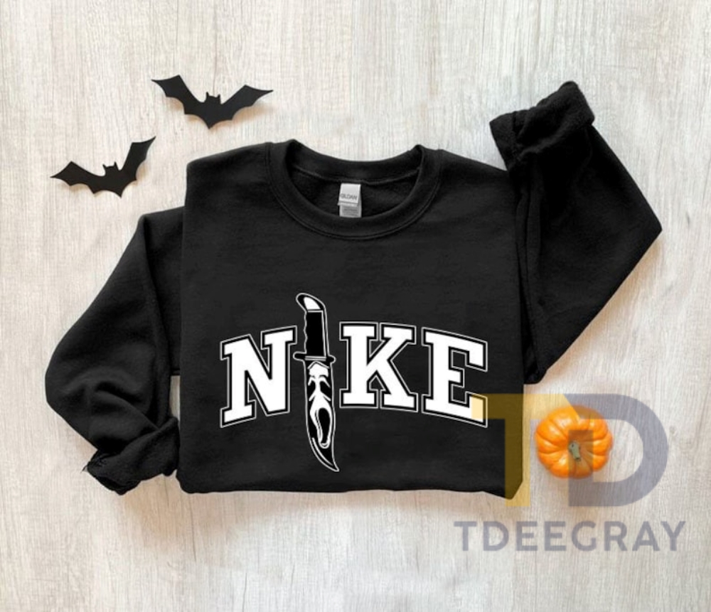 Vintage Nike Ghostface Knife Sweatshirt, Scream Movie Tee, Horror Movie ...