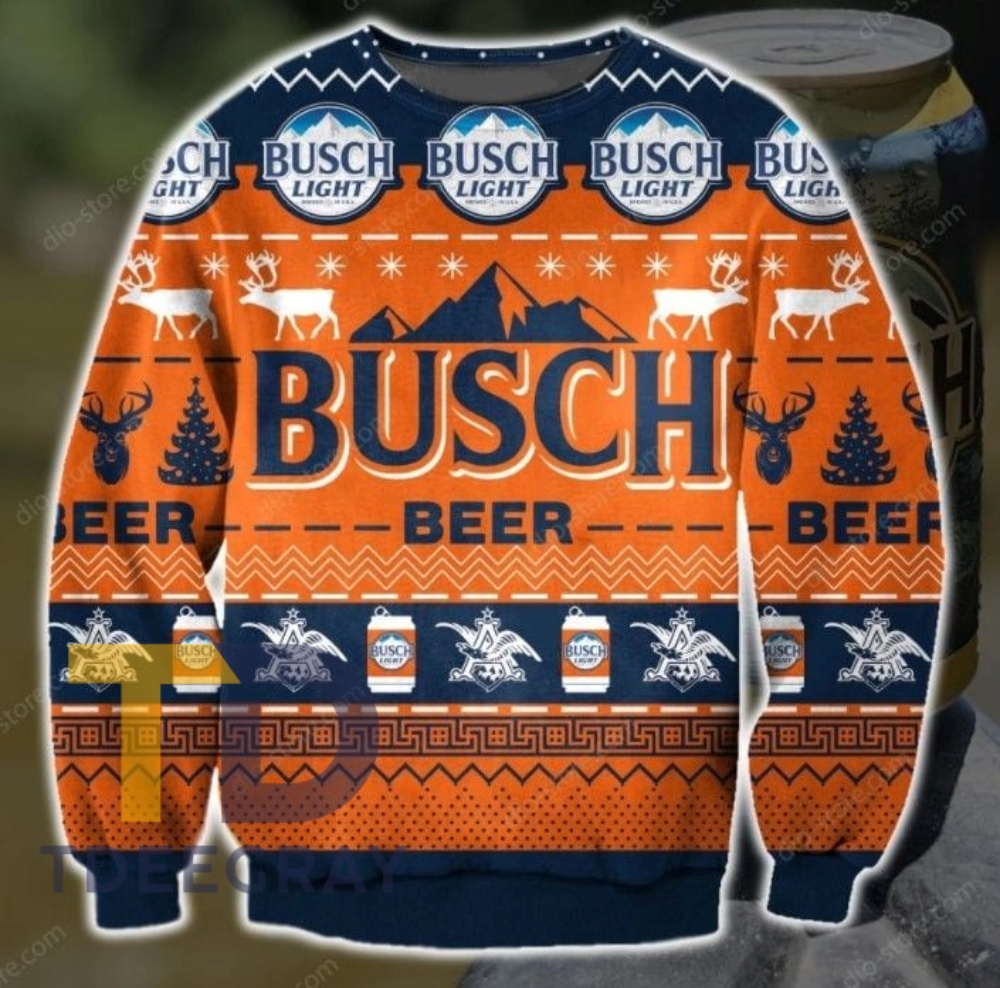 Busch Light Busch Beer Ugly Sweatshirt Gift For Father Hubby Boyfriend In Christmas
