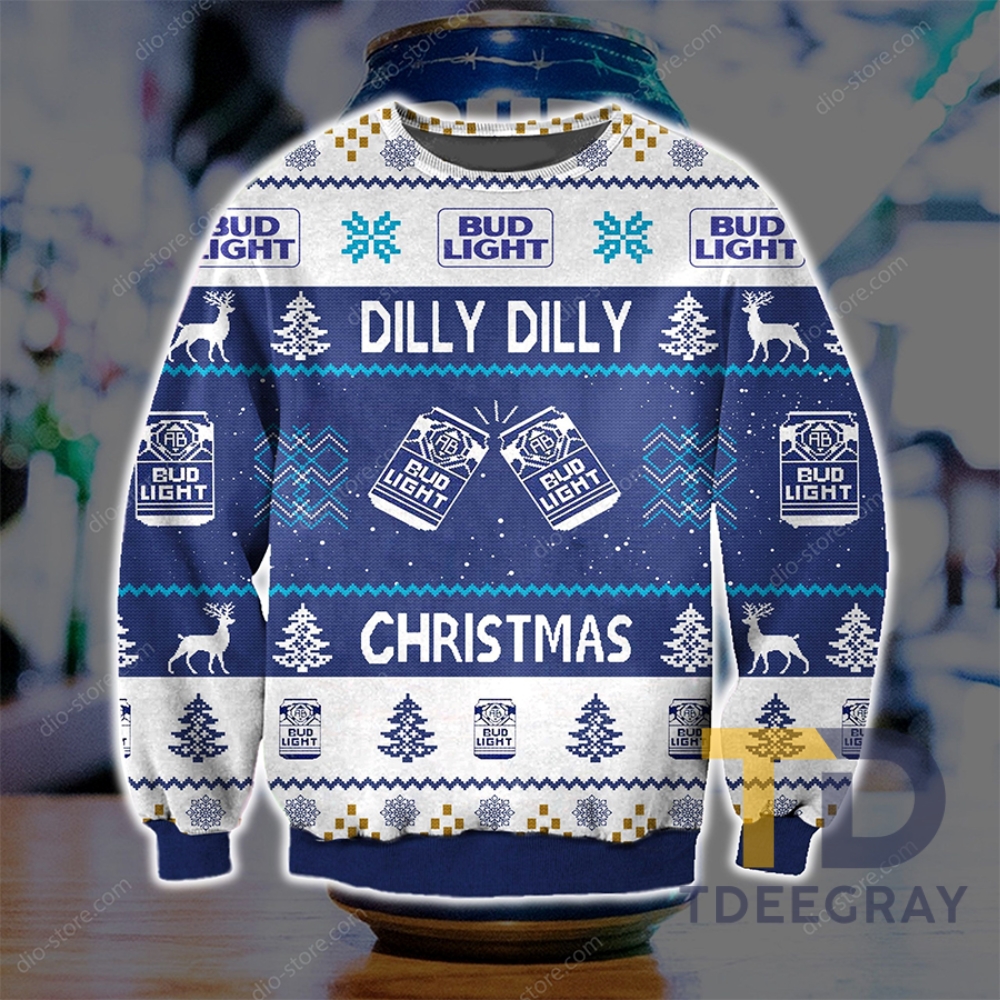Dilly Dilly Bud Light Knitting Pattern 3D Print Ugly Sweater