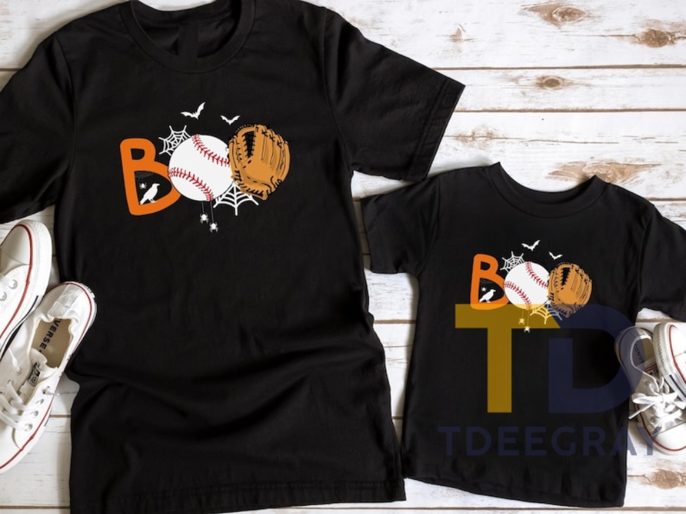 Halloween Baseball Boo Shirt Gift For Family