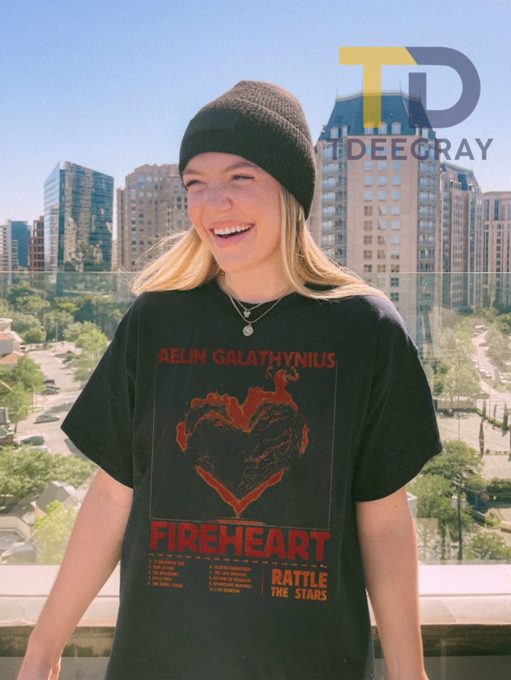 Licensed Throne Of Glass Merchandise Featuring Aelin Galathynius Fireheart On A Terrasen Shirt