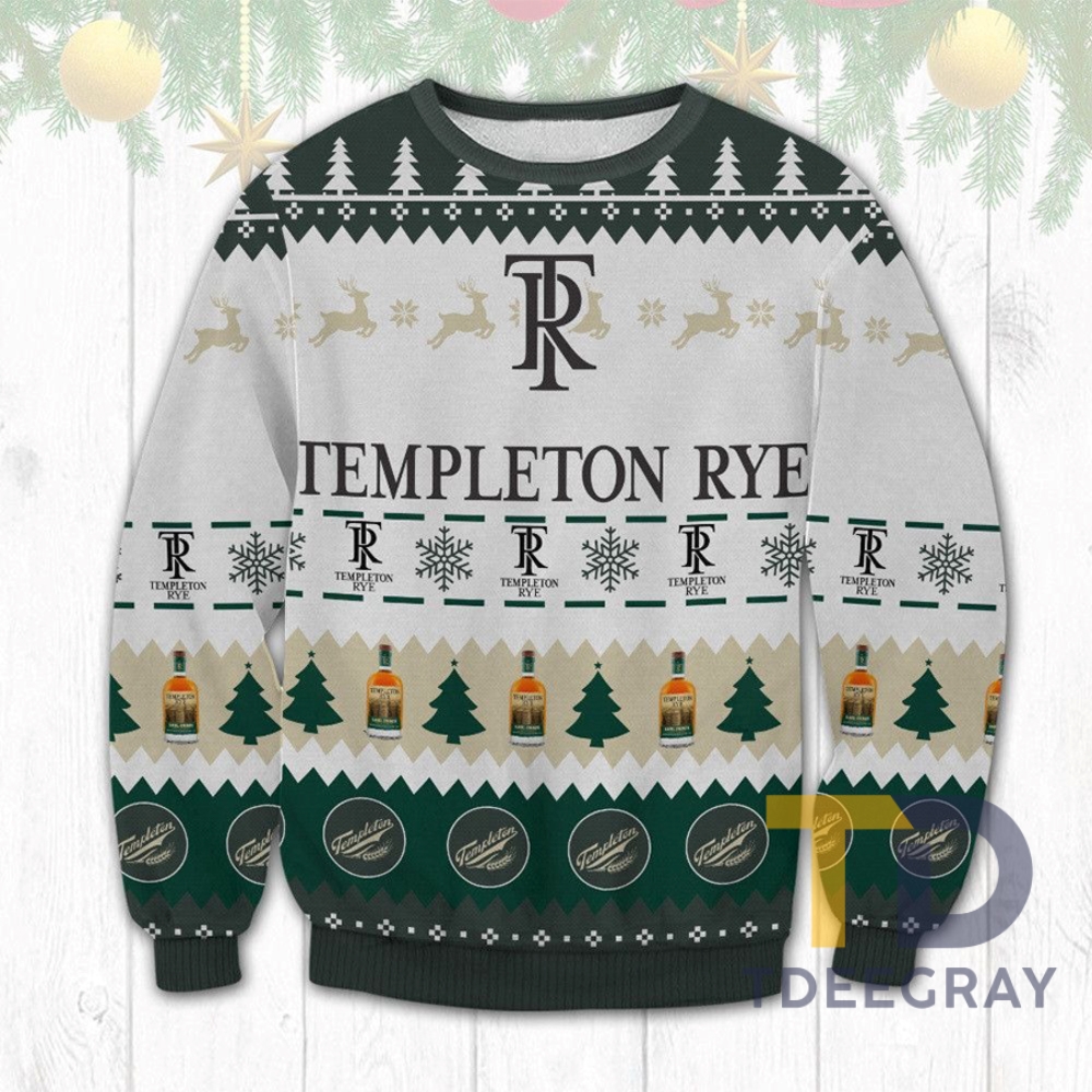 Templeton Rye Ugly Christmas Sweater Holiday Drinking Gift