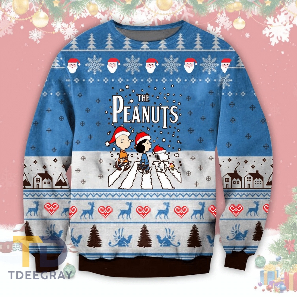 The Peanuts Road Ugly Christmas Sweater
