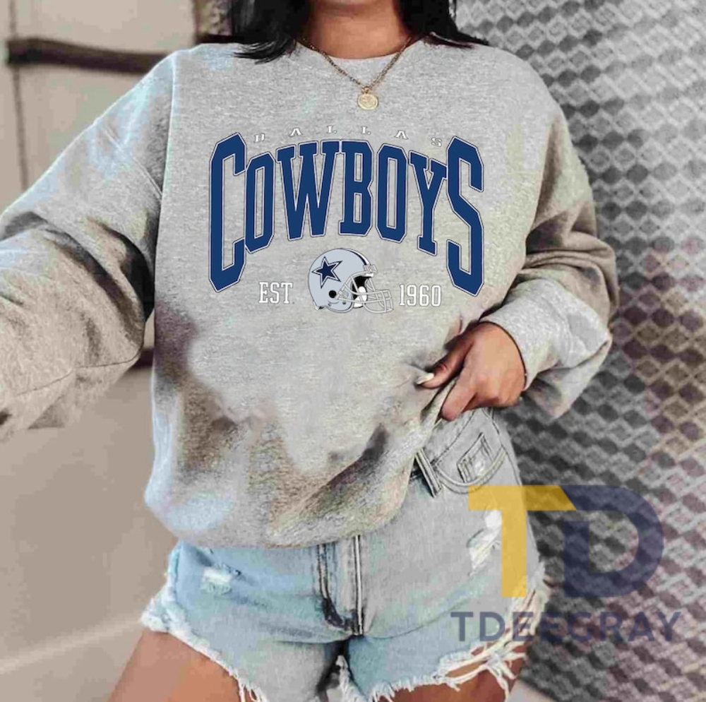 Vintage Dallas Football Shirt Dallas Cowboys Shirt Dallas Sweatshirt Sunday Football