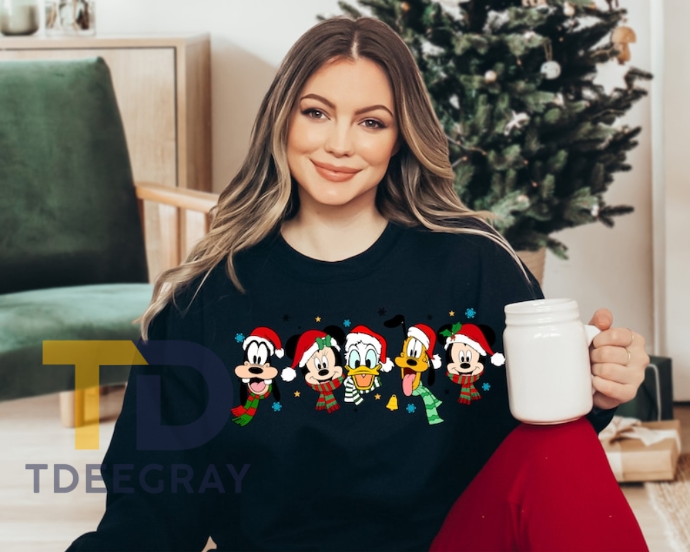 Mickey and Friends Christmas Shirt, All Disney Characters Christmas Shirt
