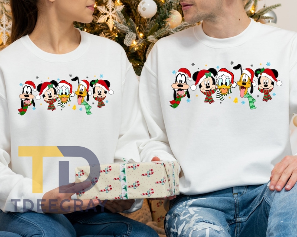 Mickey and Friends Christmas Shirt, All Disney Characters Christmas Shirt