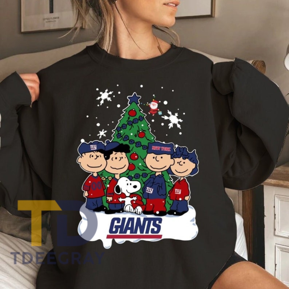 New York Giants Christmas Football Nfl Champions 202324 Sweatshirt Snoopy Christmas Shirt For New York Giants Fan