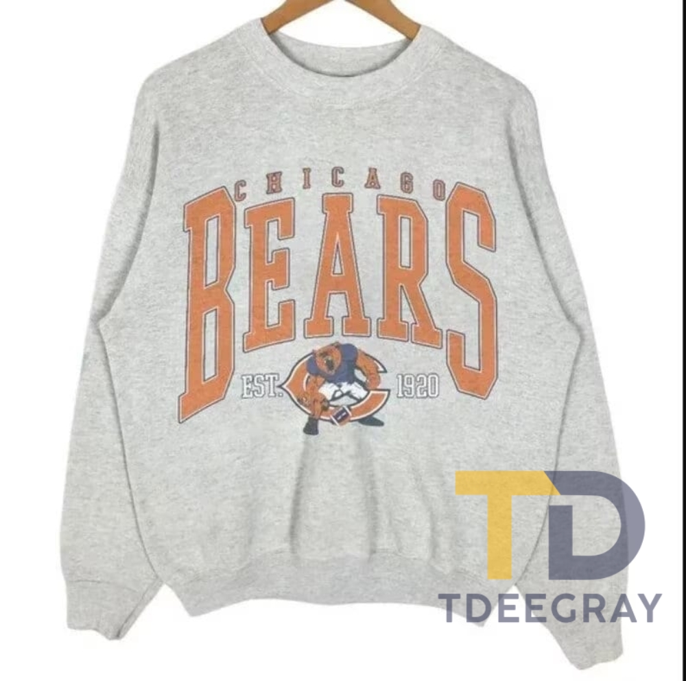 Nfl Crewneck Sweatshirt Featuring Chicago Football Nfl Chicago Bears Tshirt