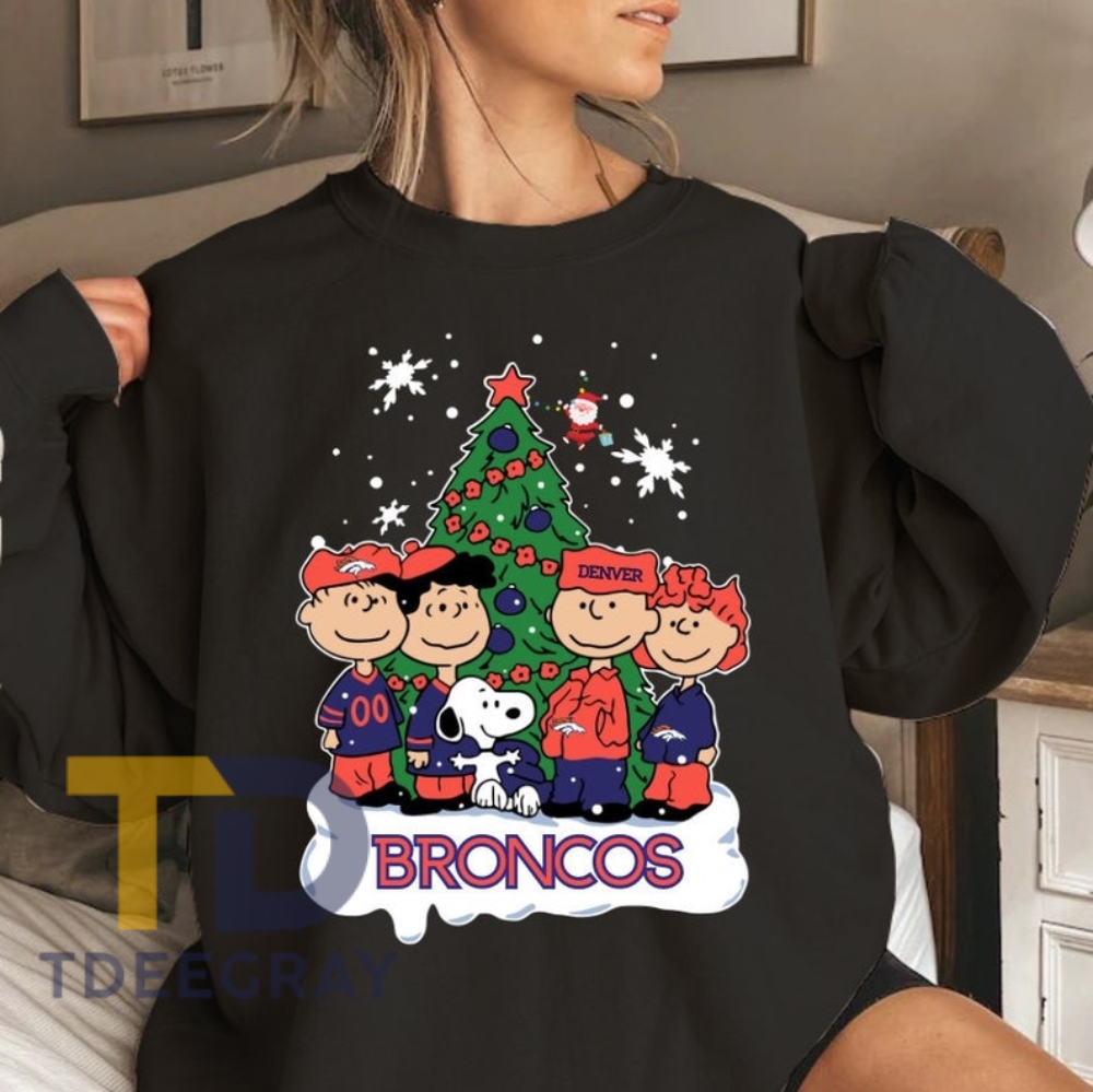 Vingtage Denver Broncos Christmas Football Nfl Champions 202324 Sweatshirt Snoopy Christmas Shirt For Denver Broncos Fan